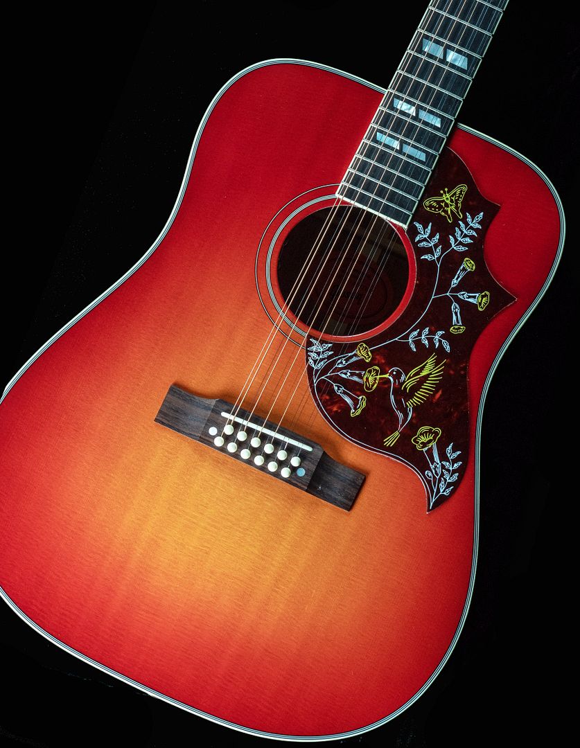 2018 Limited Gibson Bozeman 12 String Hummingbird Heritage Cherry Burst